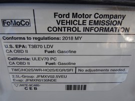2018 Ford Fusion SE White 2.5L AT 2WD #F22036